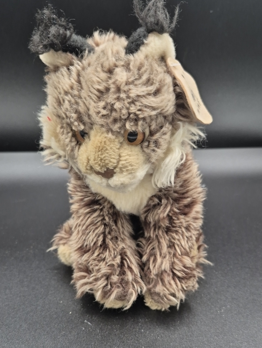 WWF Lynx Plush, Realistic Lynx Stuffed Animal Toy Vintage Collectible 1986